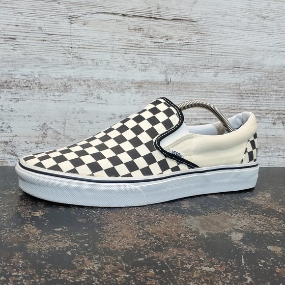 Vans Other - Mens Vans Classic Slip On Shoes Sz 12 M Used Black White Checkered